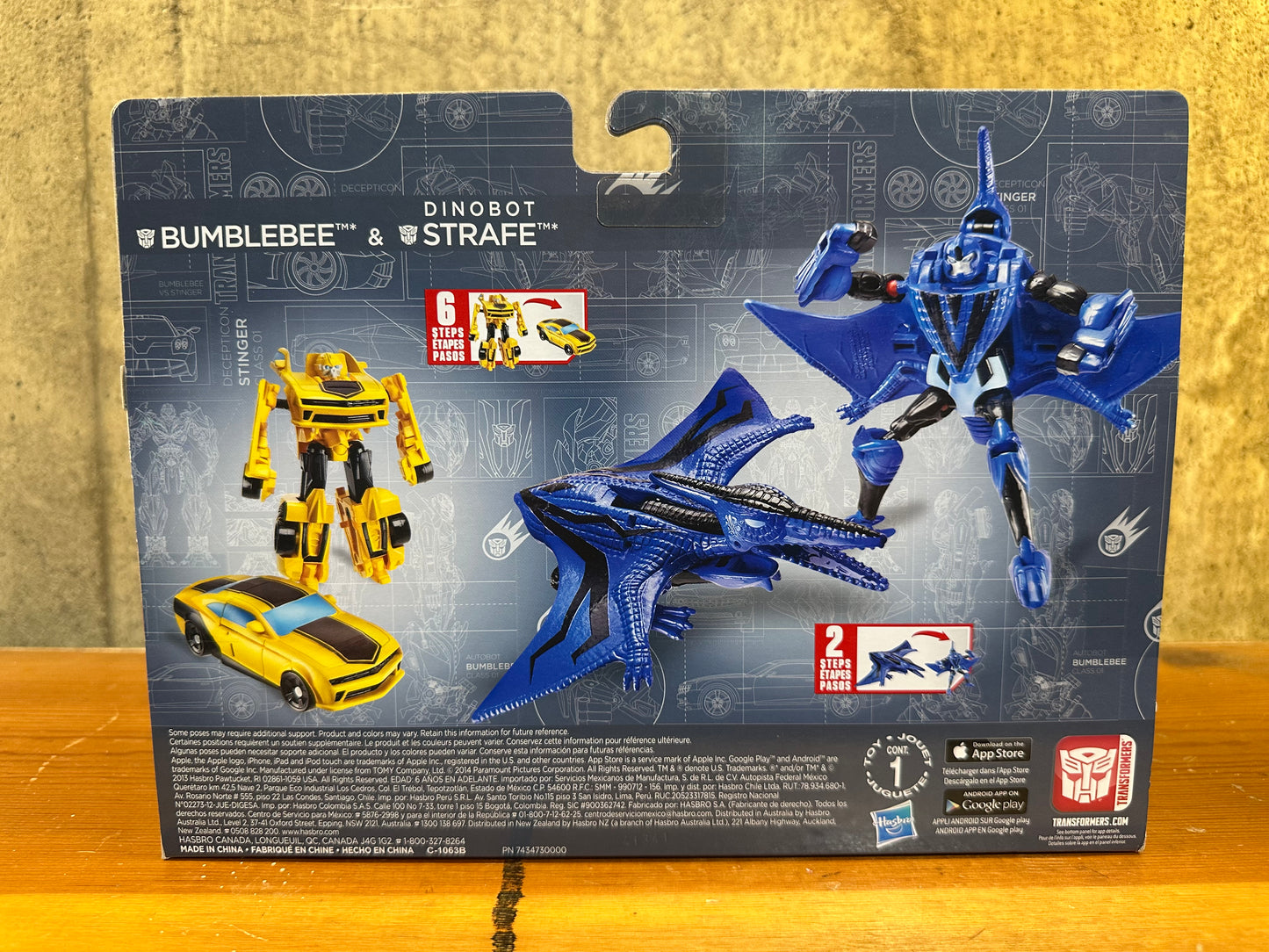 Transformers AOE WalMart Exc BUMBLEBEE DINOBOT STRAFE Age of Extinction 2014 New