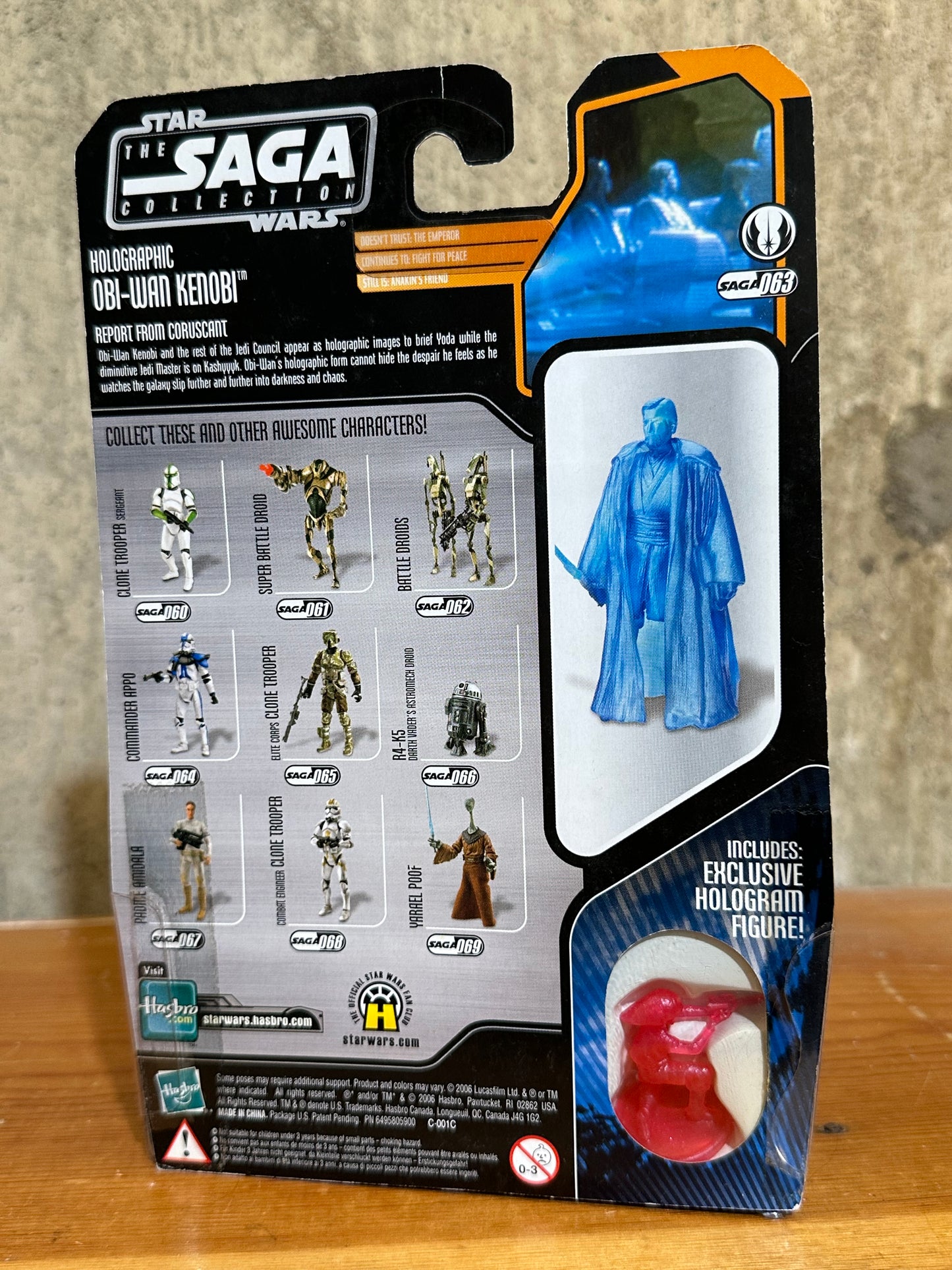Star Wars ROTS Saga Collection Holographic Obi-Wan Kenobi Sealed Action Figure Toy