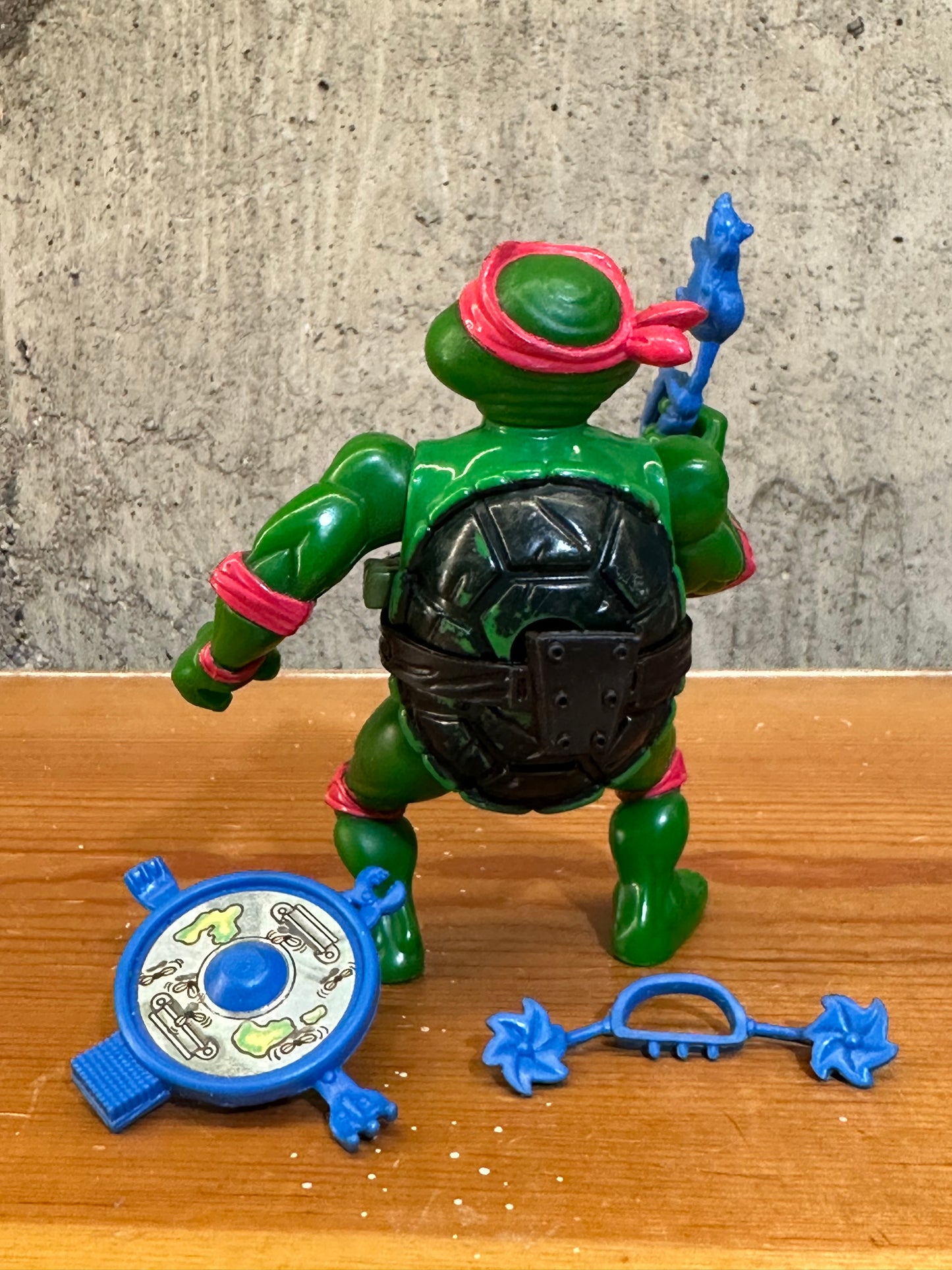 Wacky Action Raphael TMNT Complete Vintage Ninja Turtles Action Figure Toy
