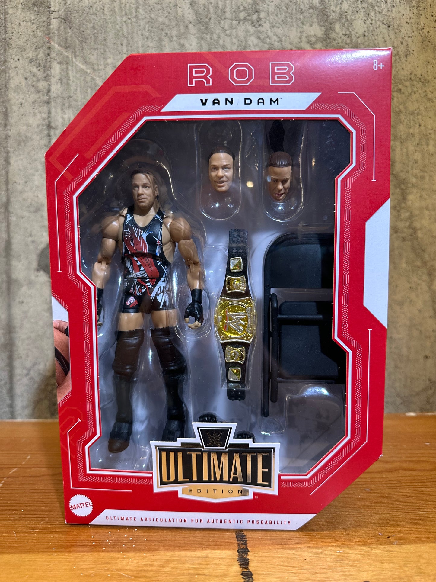 WWE Rob Van Dam Ruthless Aggression Ultimate Edition Mattel Action Figure WWF