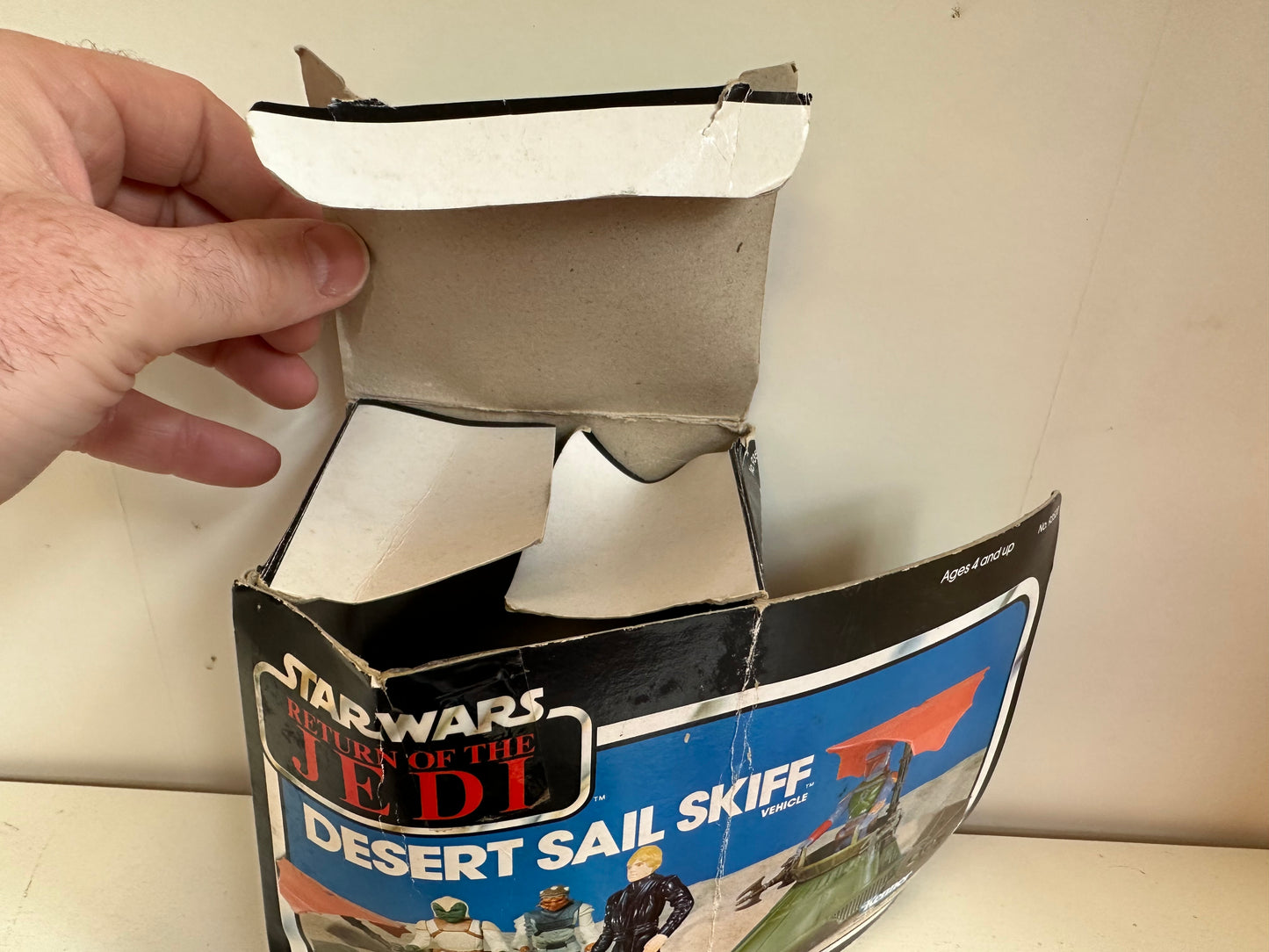 1983 Star Wars Minirig Desert Sail Skiff Vehicle Kenner Complete with Box