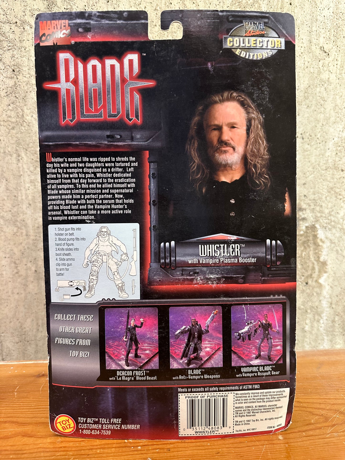 The Whistler Blade Marvel Toy Biz Action Figure MOC 1997