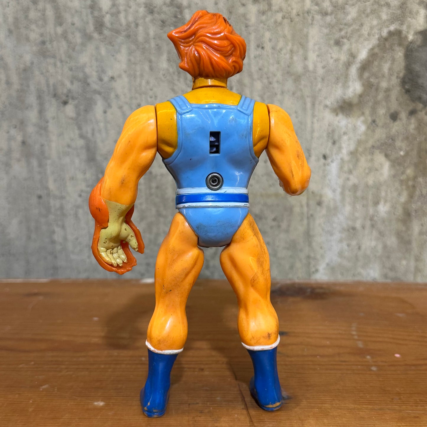 Lion-O incomplete Broken Button Orange Hair Thundercats Action Figure Toy Vintage LJN
