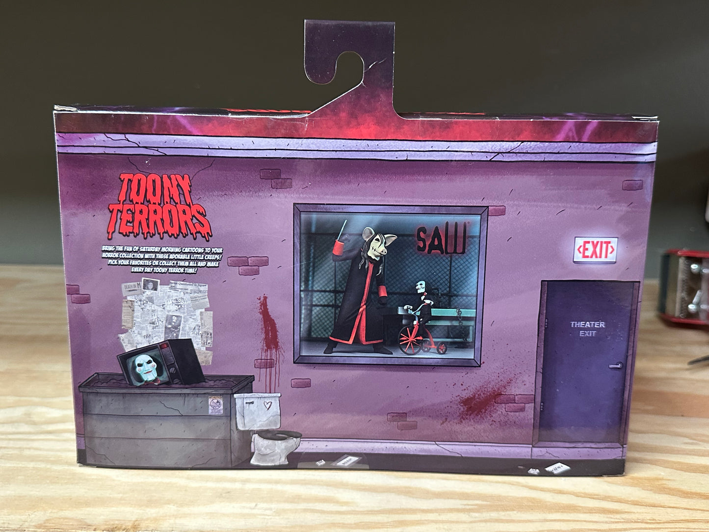 NECA Toony Terrors Saw Jigsaw and Puppet Sealed Vinyl Action Figure Set
