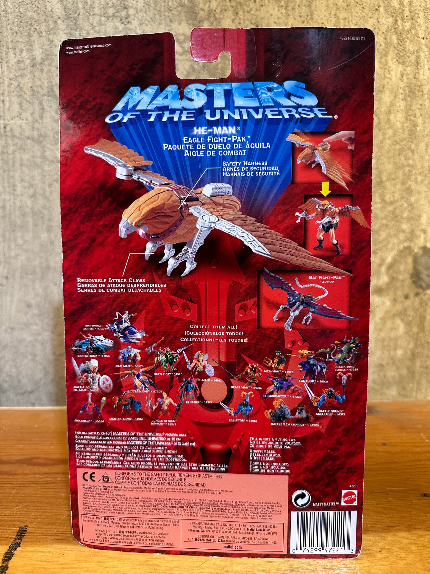 He-Man Eagle Flight Pack MOC MOTu 200X Sealed Action Figure Toy Accessory