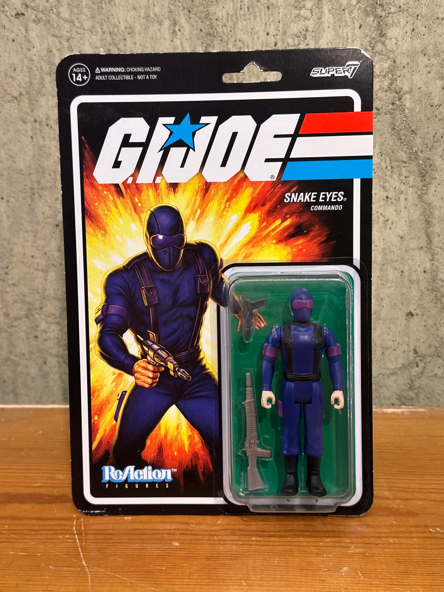 Snake Eyes Commando Super 7 GI Joe Action Figure MOC