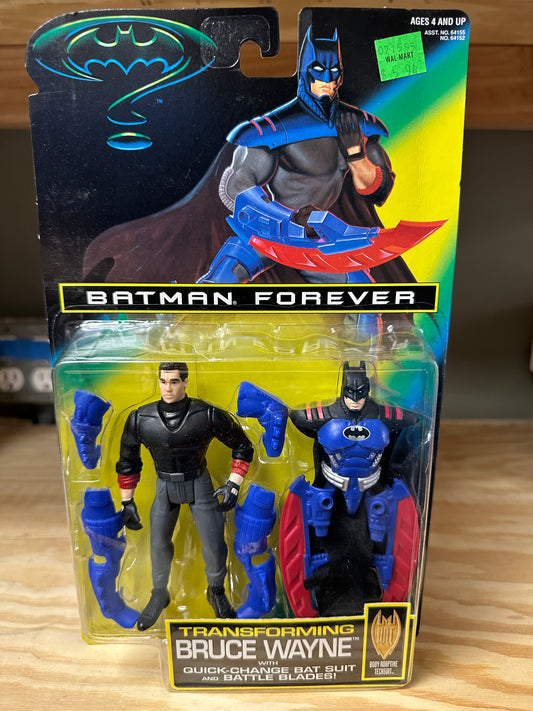 Transformering Bruce Wayne Batman Forever Sealed Action Figure Toy DC Comics Kenner 1995