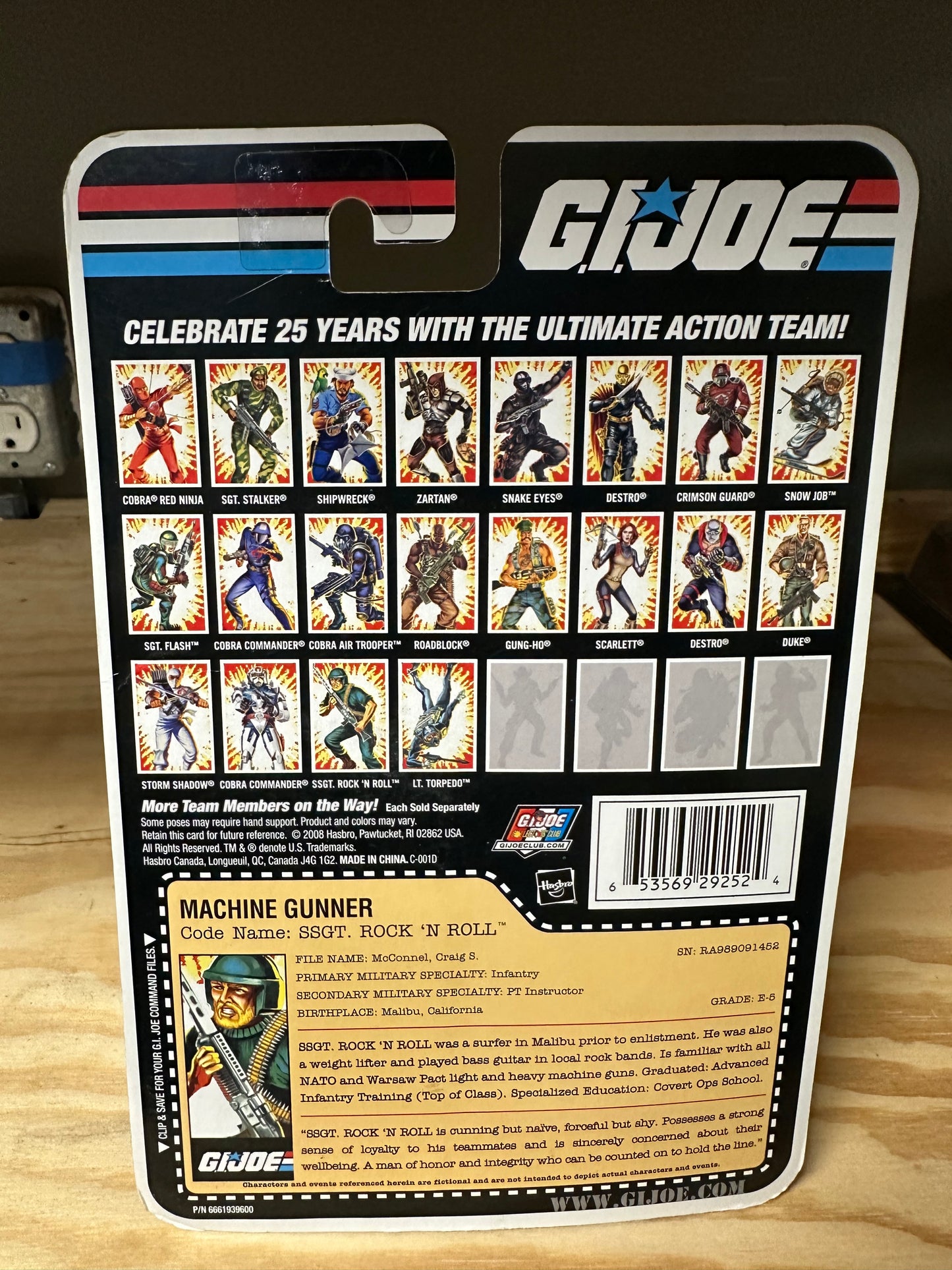 Rock ‘N Roll GI Joe 25th Anniversary Action Figure 3.75” Toy