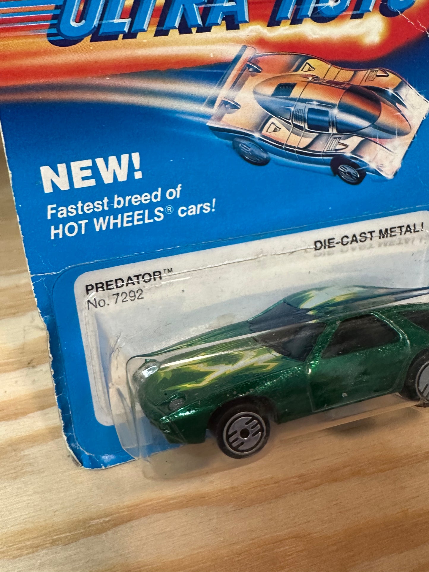 1983 Hot Wheels Ultra Hots Predator No. 7292 Die-Cast Metal Car Unpunched