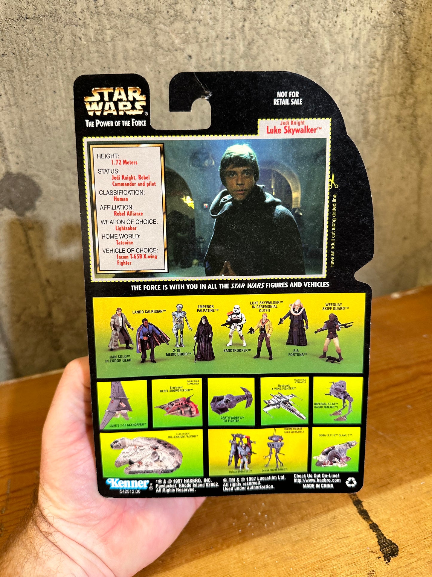 Star Wars 1997 Kenner Luke Skywalker Jedi Knight Theater Edition POTF