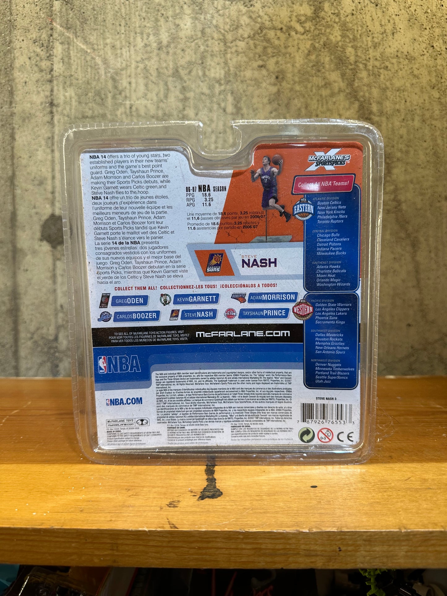 Steve Nash McFarlane NBA Sealed Action Figure Phoenix Suns