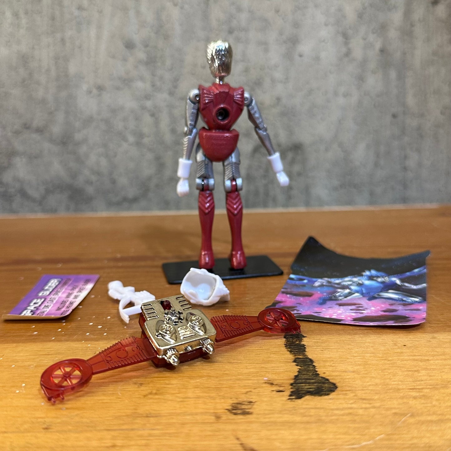 Micronauts Palisades Space Glider Red New Toy Vintage Rare Die Cast 2002 Complete Figure