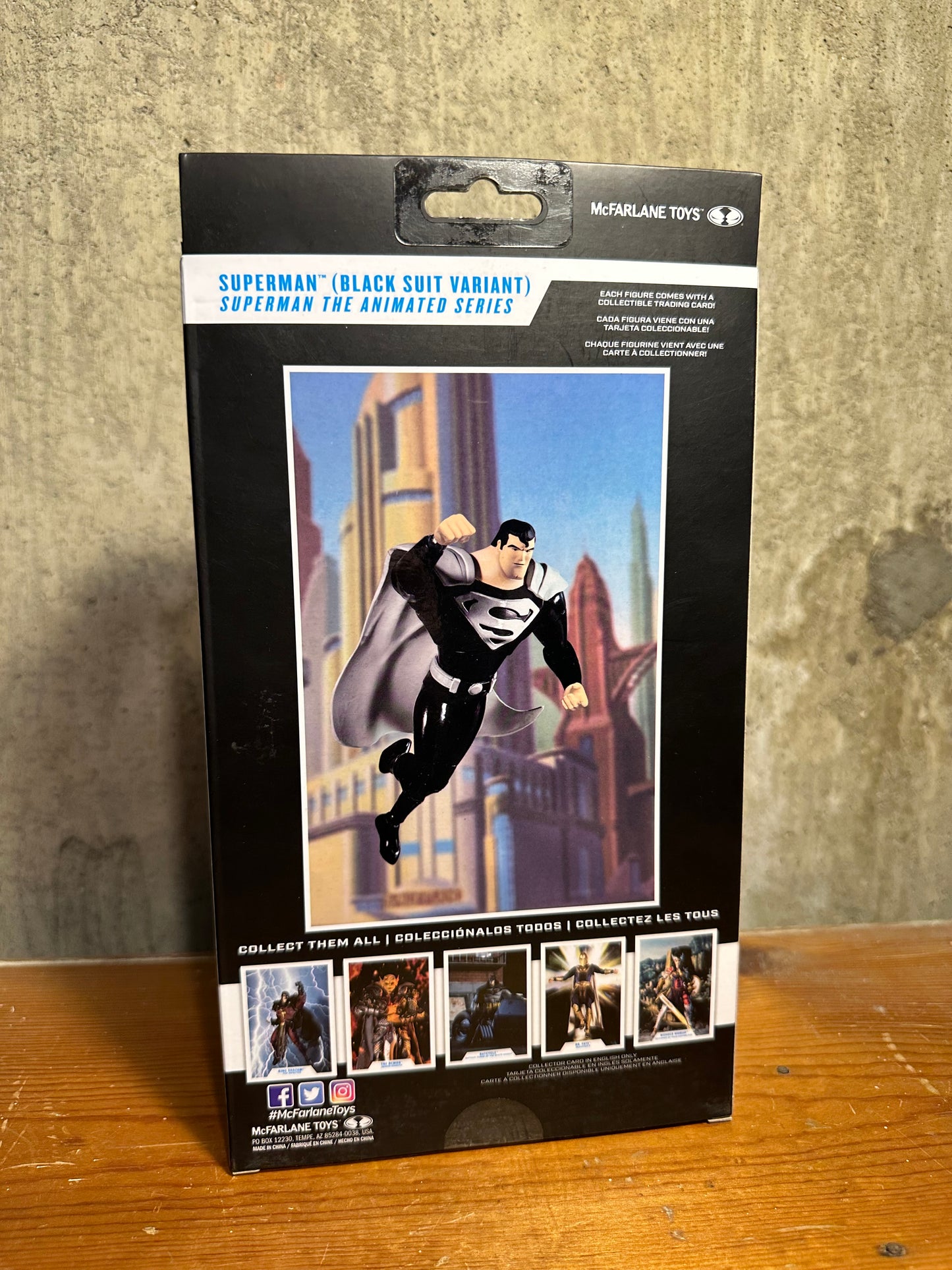 Black Costume Superman The Animated Series McFarlane Action Figure Toy