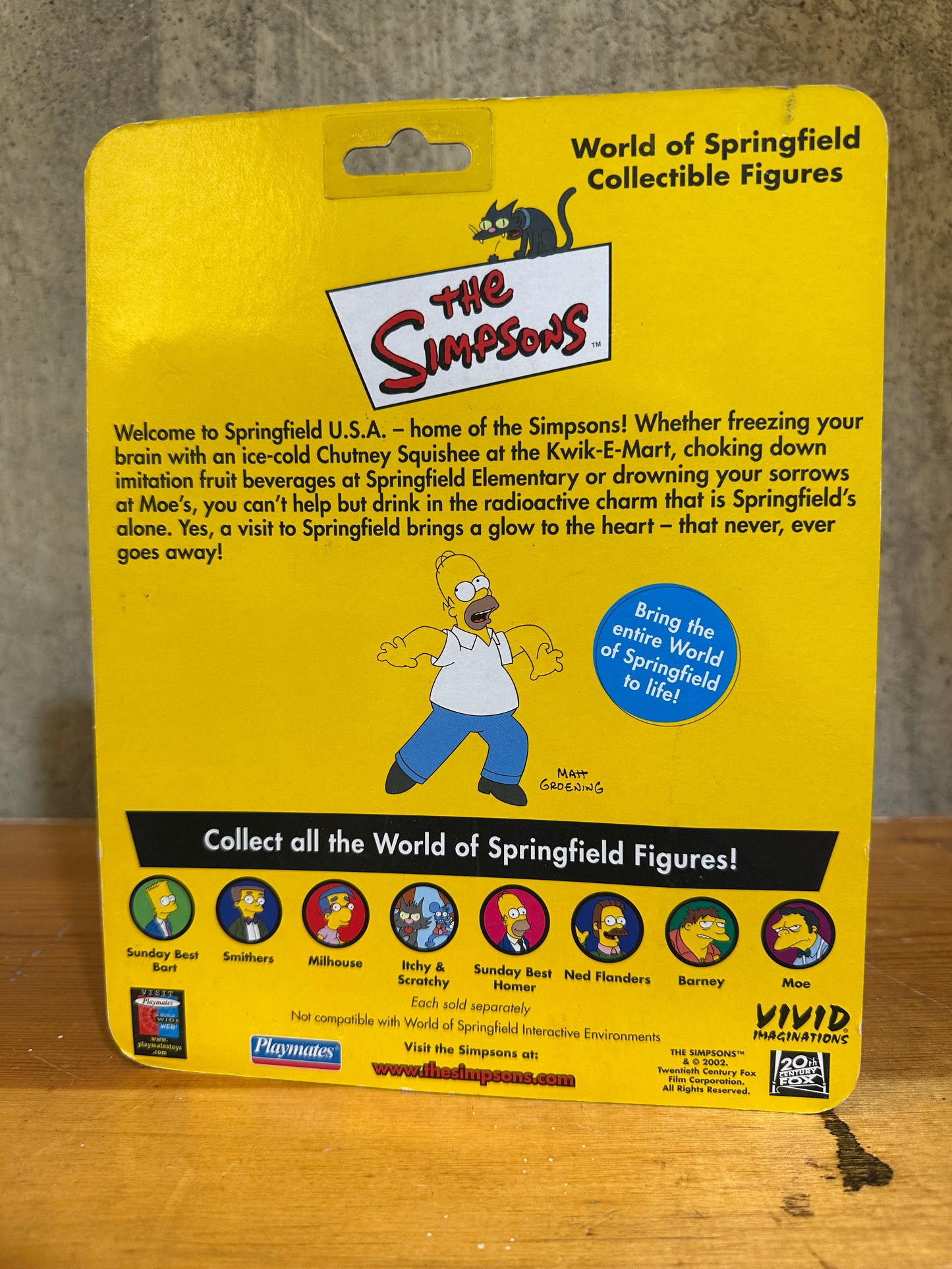 Smithers The Simpsons Playmates MOC Action Figure Toy