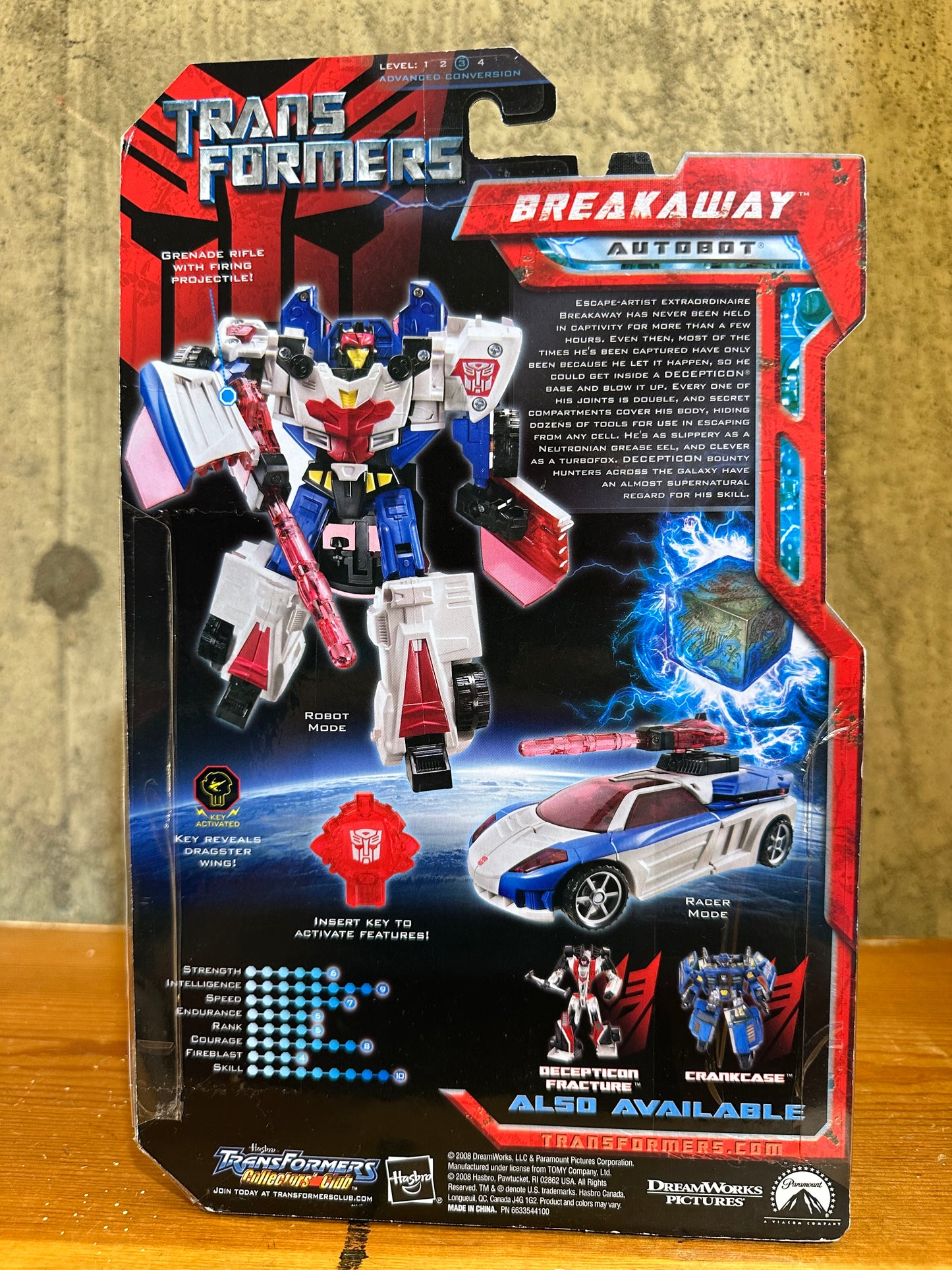 Autobot Breakway Transformers Movie Deluxe Class Action Figure MOC Wal-Mart Exclusive