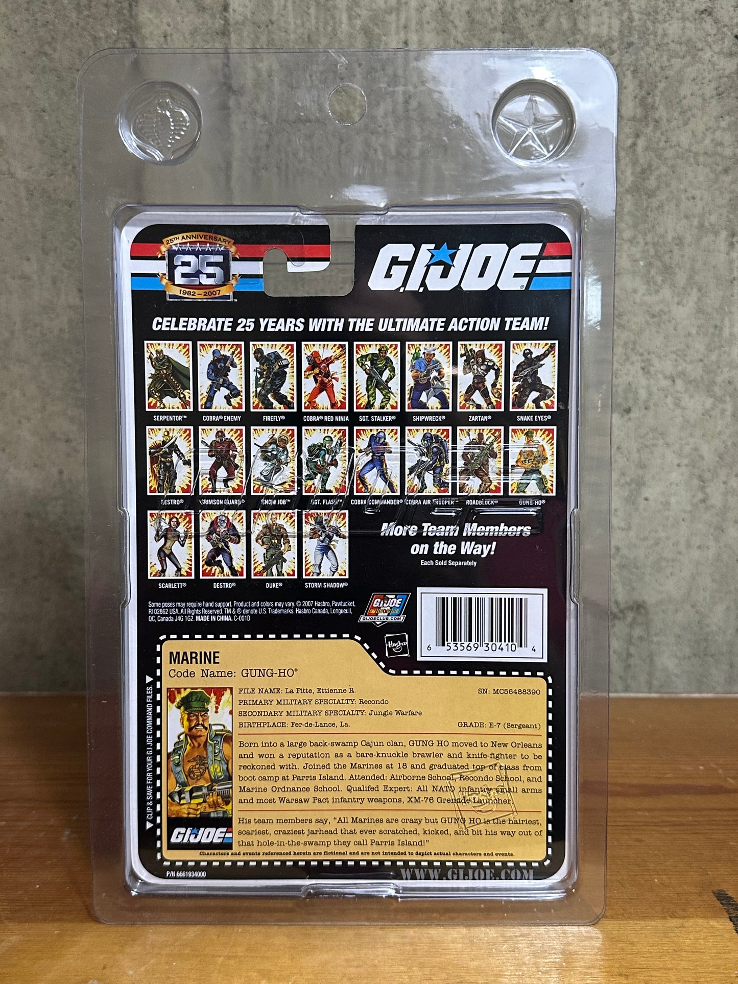 Gung-Ho 25th Anniversary GI Joe MOC Chrome Sealed Action Figure Toy 2007