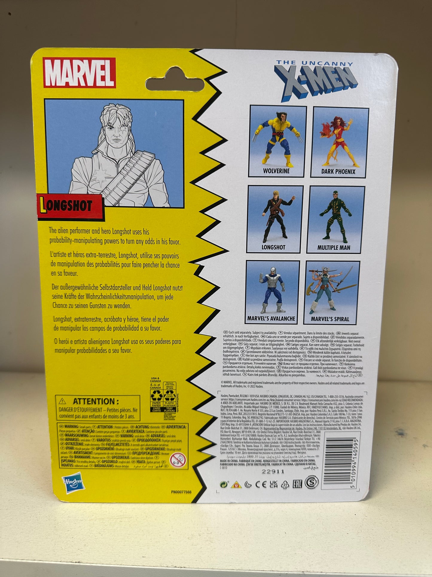 Longshot Marvel Legends MOC Retro 6” Action Figure Toy