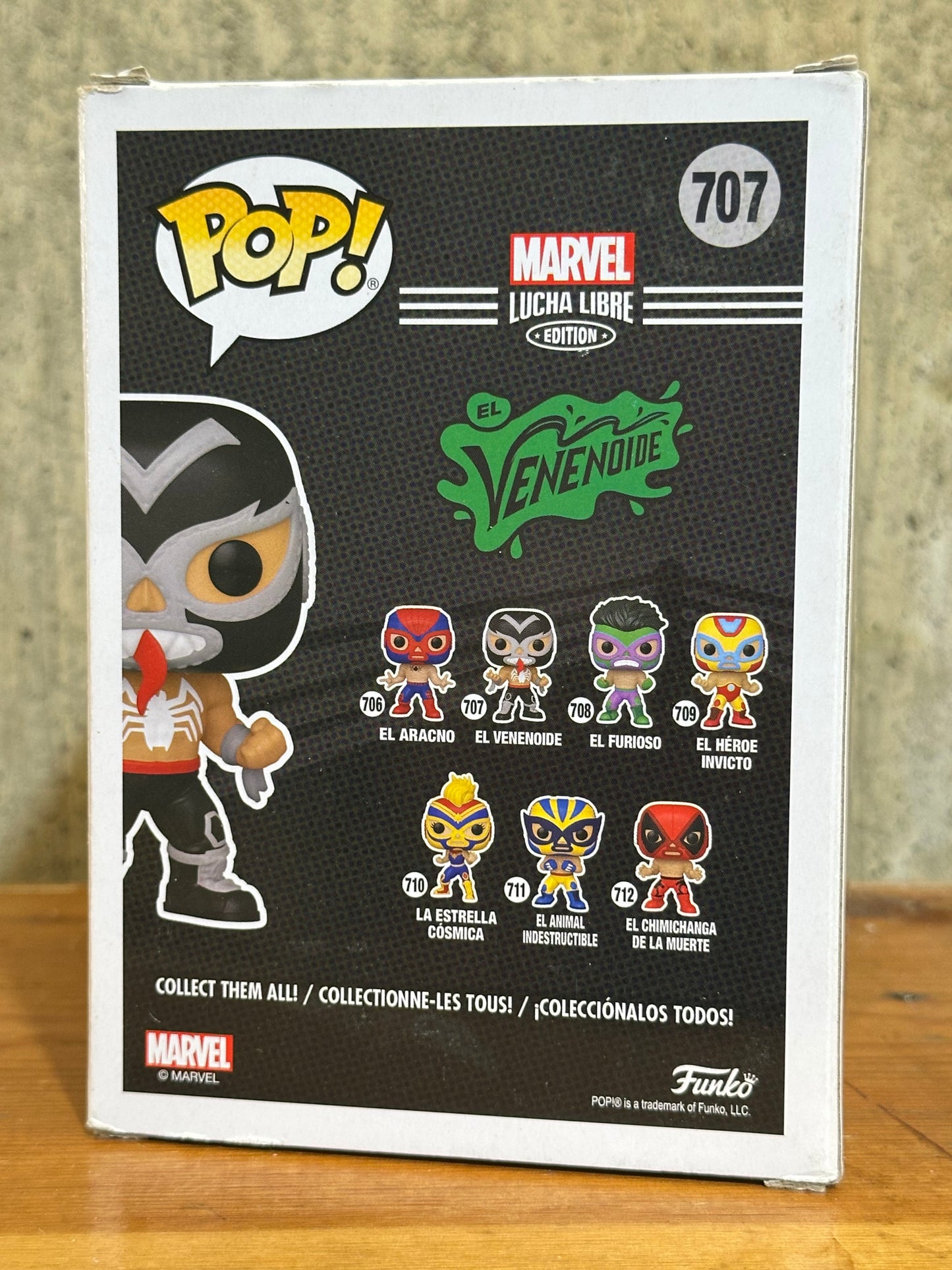 El Venenoide Marvel Funko Pop Lucha Libre 707