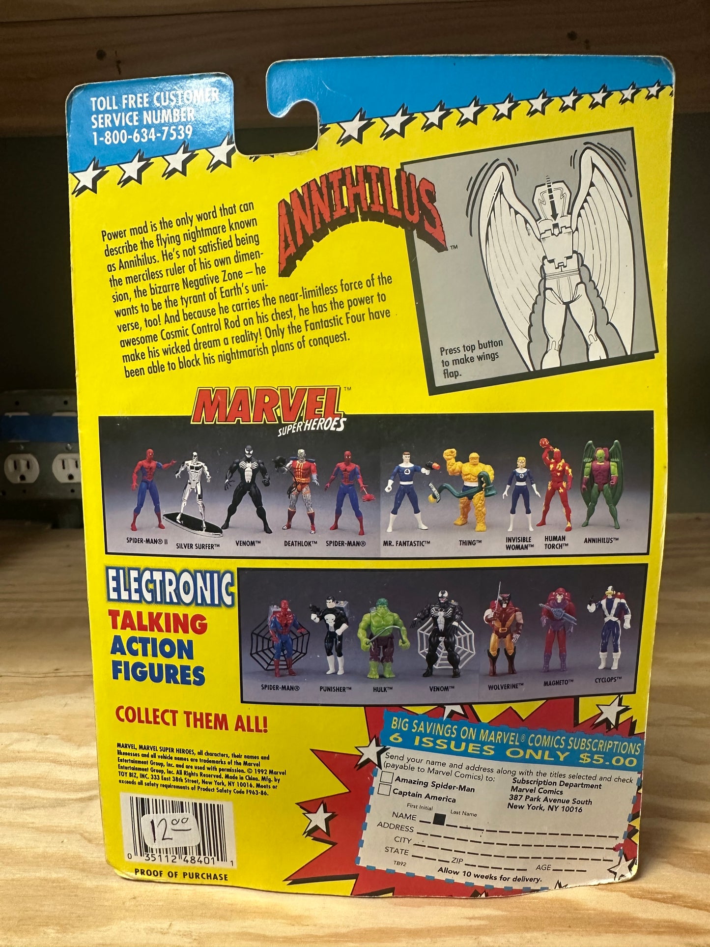 Annihilus Marvel Toy Biz 4” Action Figure 1992