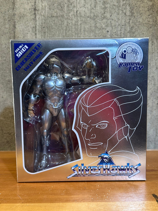 Quicksilver with Tally-Hawk SILVERHAWKS Ramen Toy Complete in Open Box