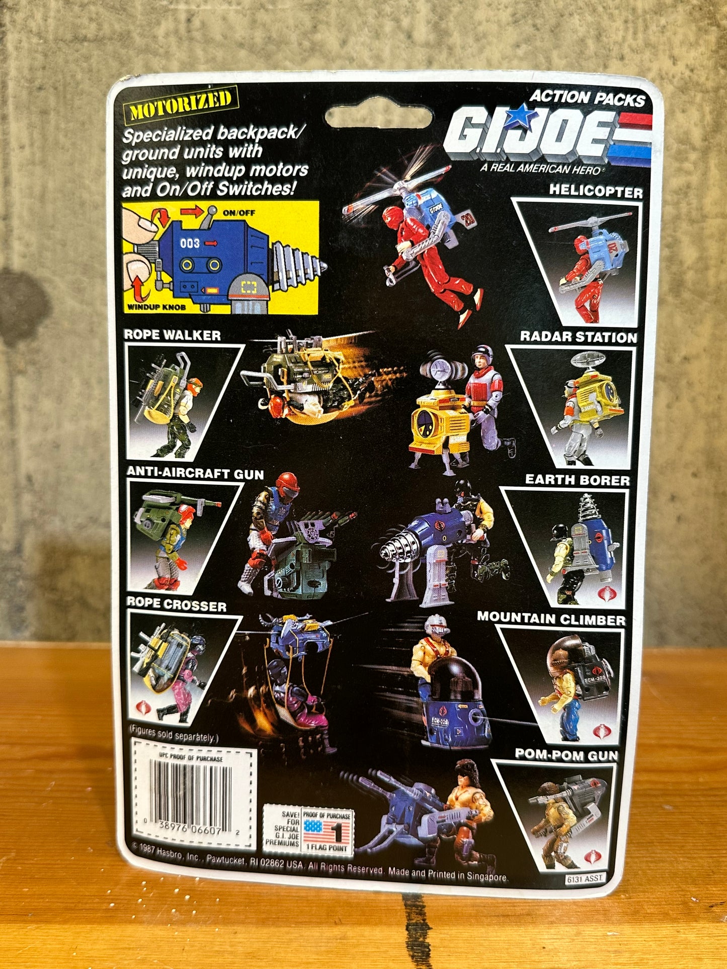 Anti-Aircraft Gun GI Joe Action Pack Sealed MOC 1987 Toy