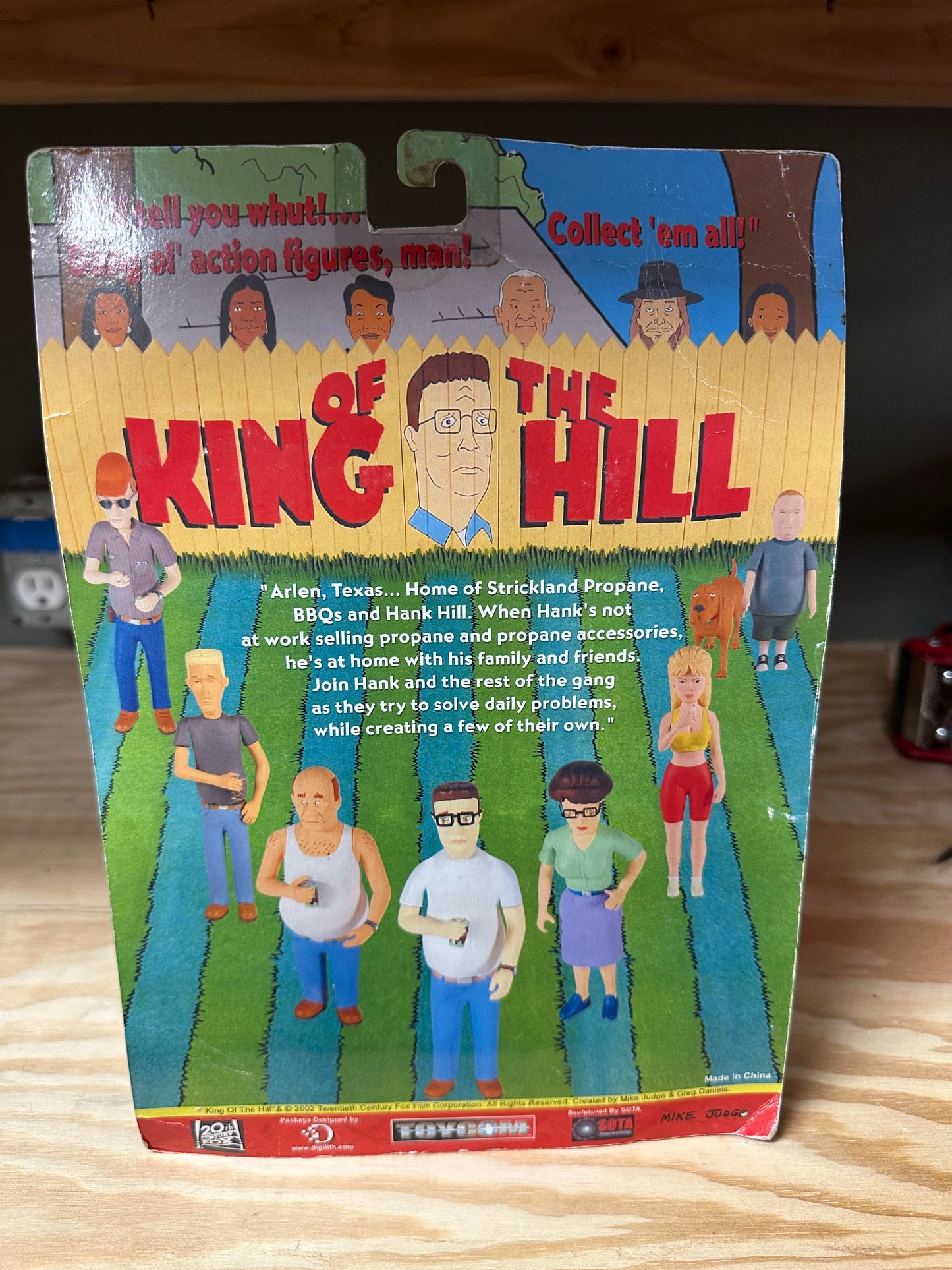 King of the Hill Bill Dauterive Sealed Fox Mike Judge Action Figure Toy
