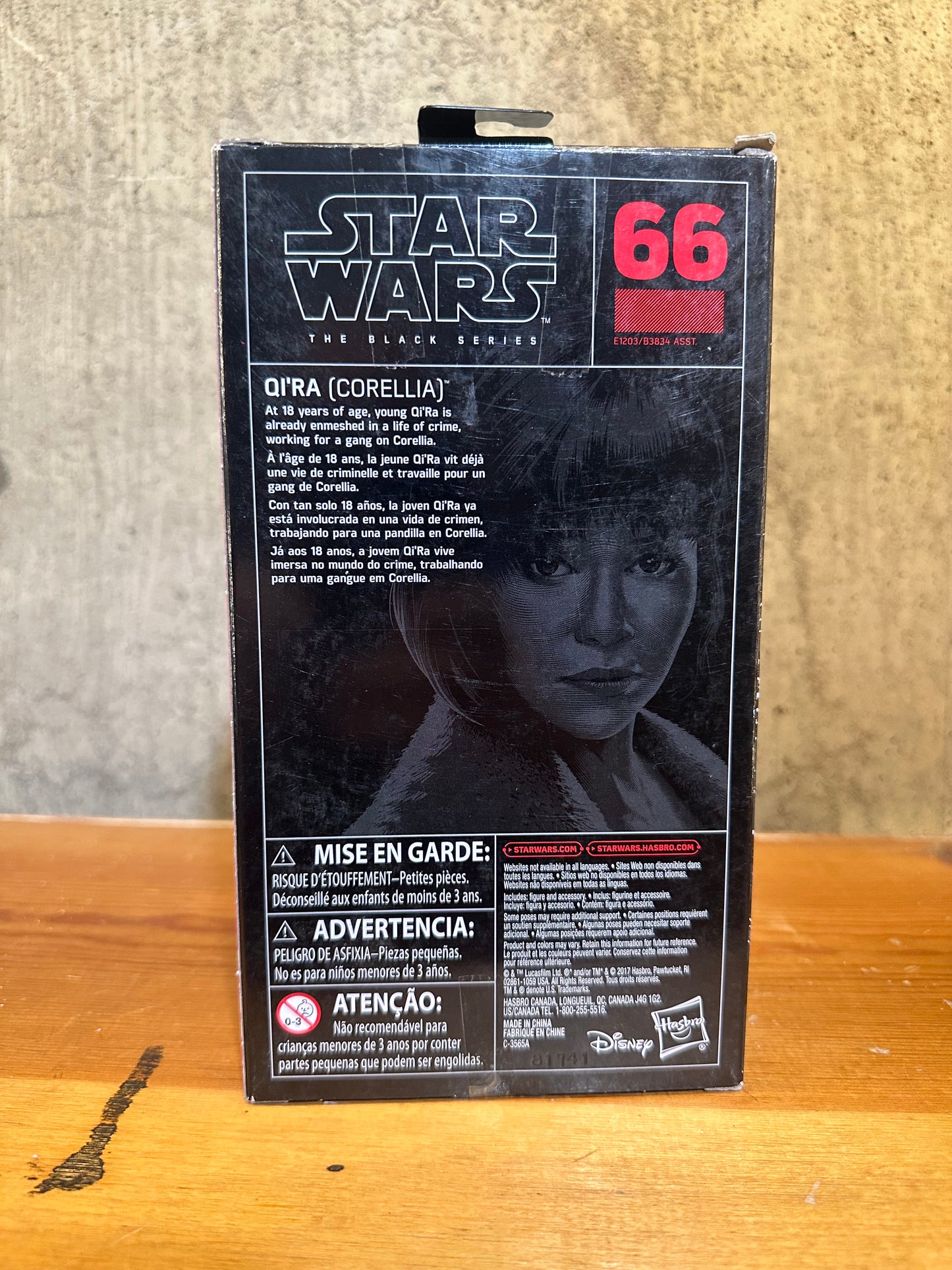 Qi’ra Corellia Star Wars Black Series 6” Action Figure Sealed
