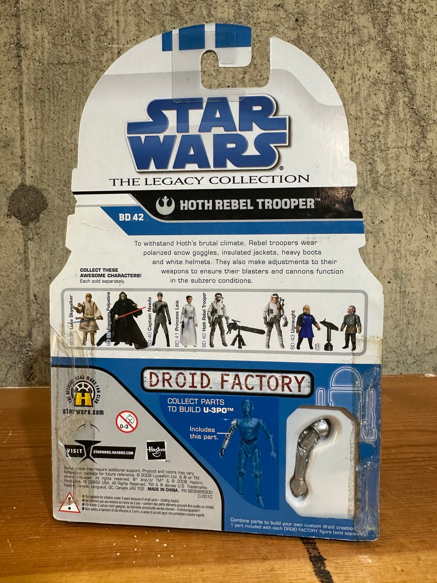 Hoth Rebel Trooper Star Wars Legacy Collection 3.75” Action Figure Toy