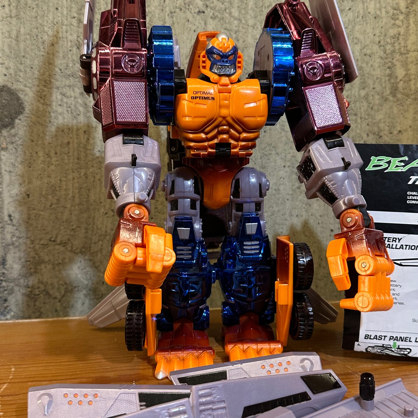 Optimal Optimus Heroic Maximal Beast Wars Transformers 1997 Complete Action Figure Robot Toy