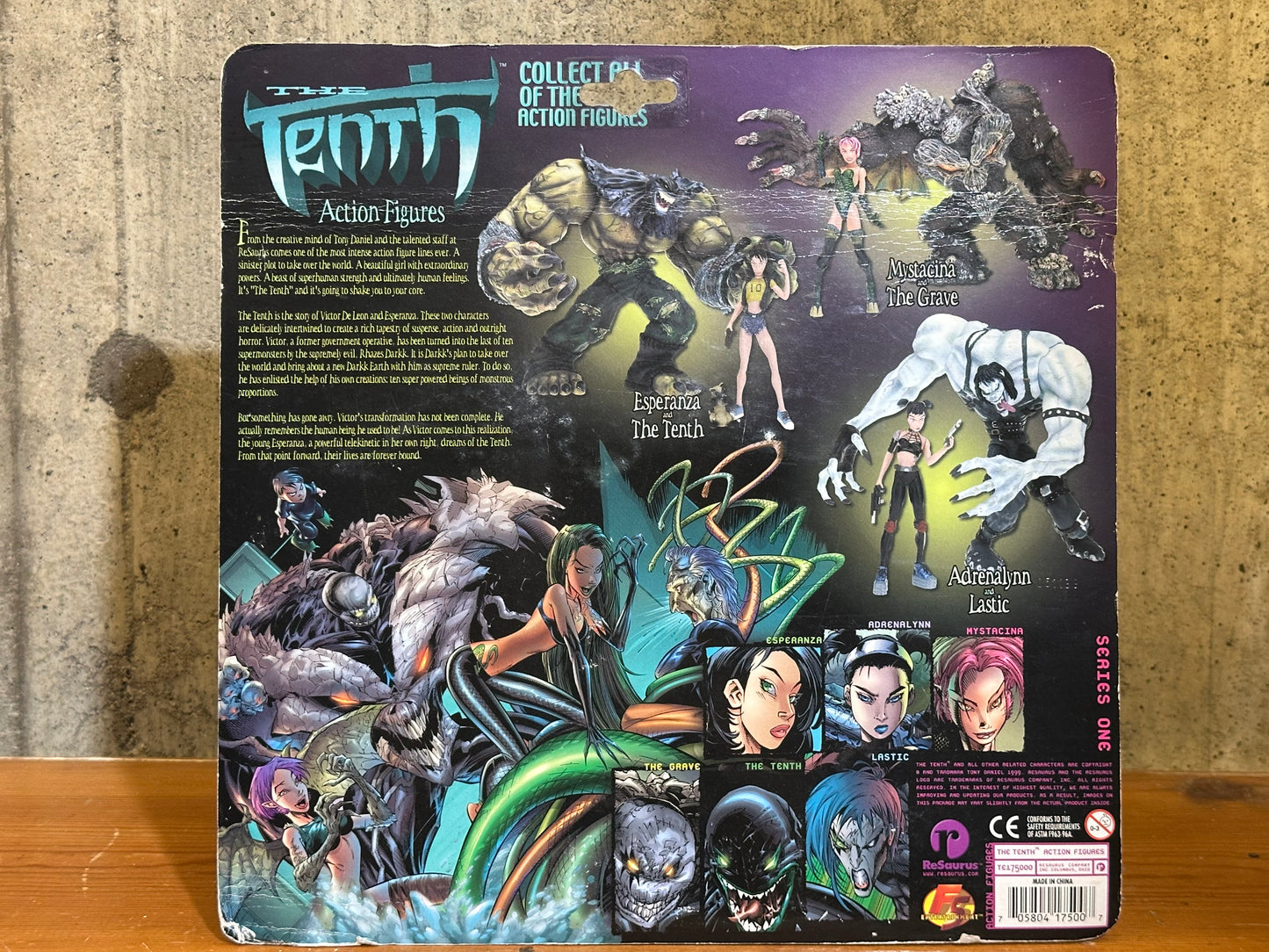The Tenth Adrenalynn & Lastic ReSaurus Action Figures 1999 Comic
