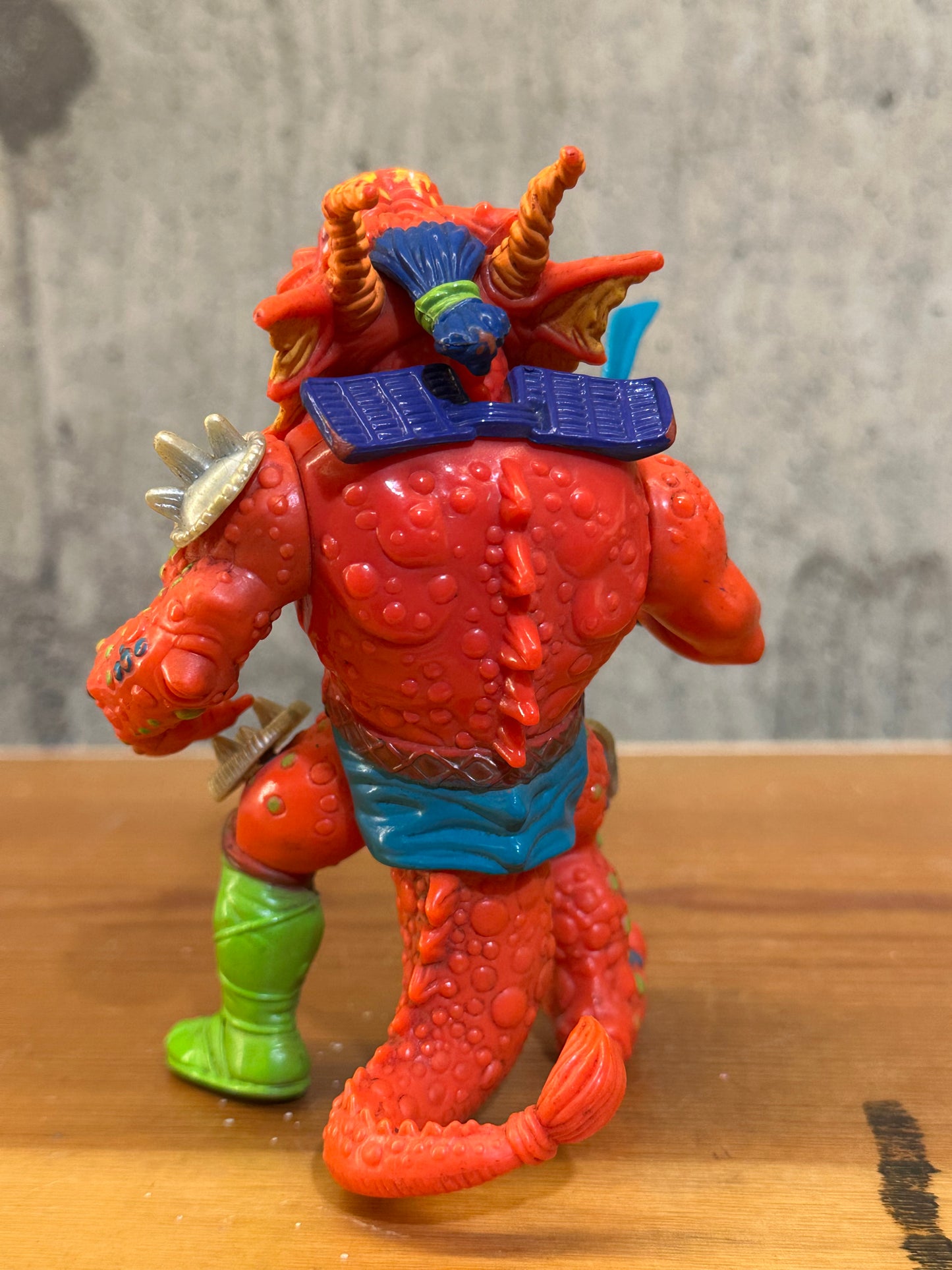 Broken Hot Head TMNT 1992 Ninja Turtles Action Figure Toy