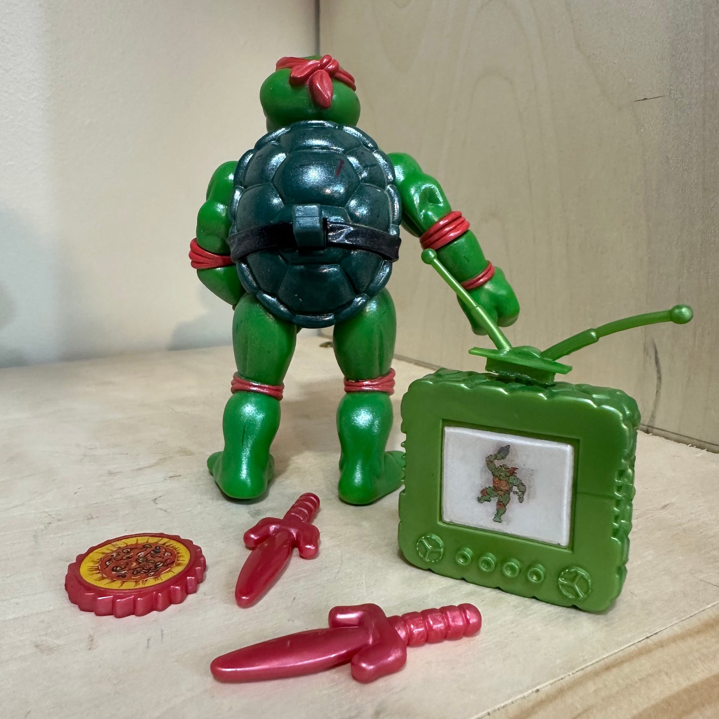 TMNT Toon Raphael near complete Vintage Action Figure 90’s Toy
