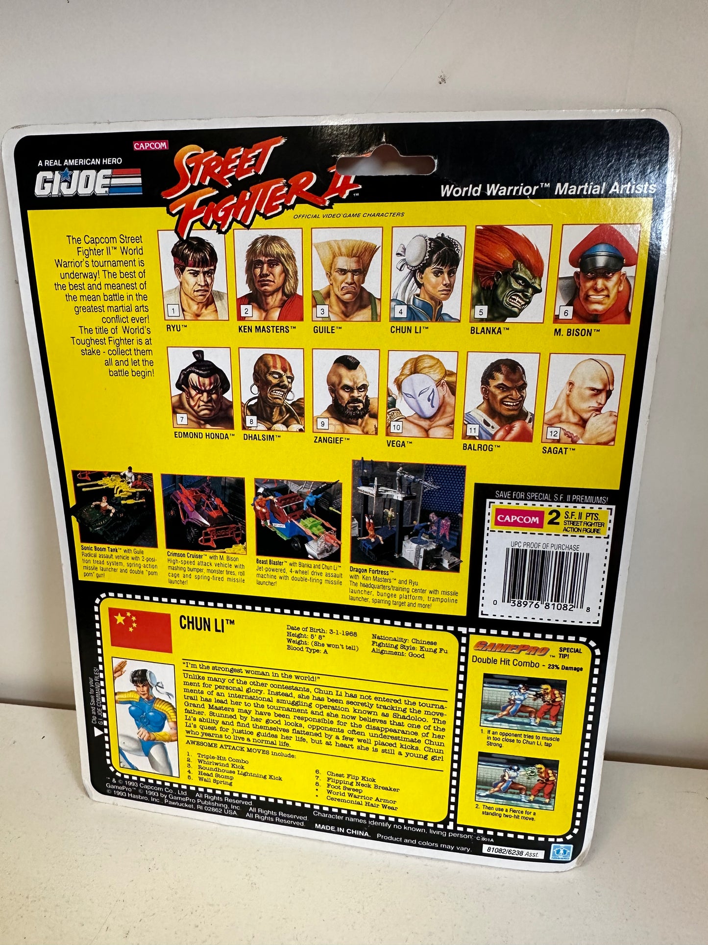 GI Joe Super Street Fighter 2 Chun Li MOC