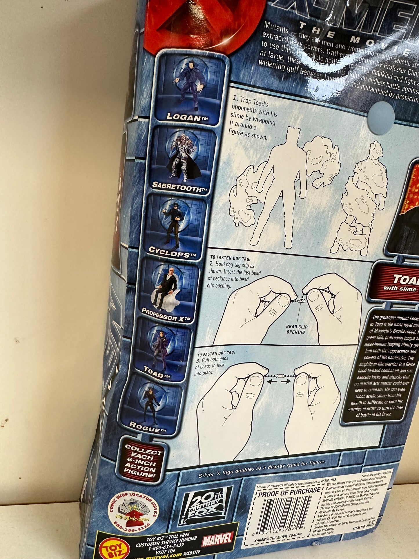 Marvel X-Men The Movie Toad Sealed in Package Action Figure