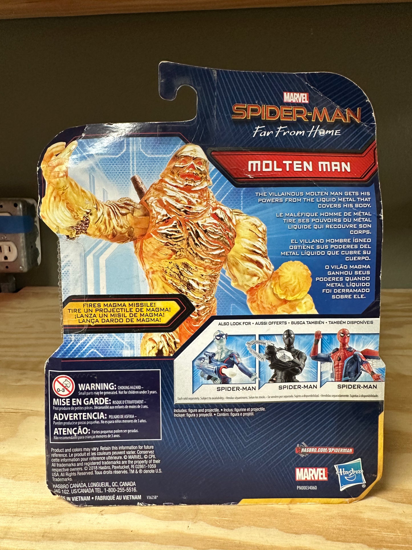 Spider-Man Far from Home Molten Man 5” Marvel Action Figure Toy
