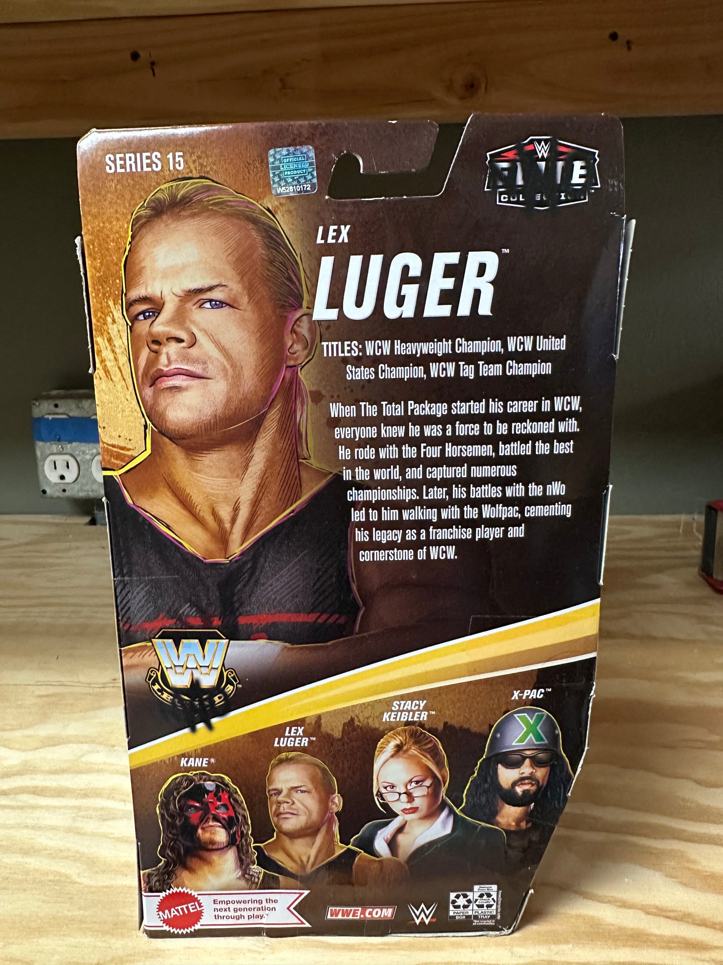 WWE Lex Luger Sealed Elite Wrestling Action Figure Toy Series 15