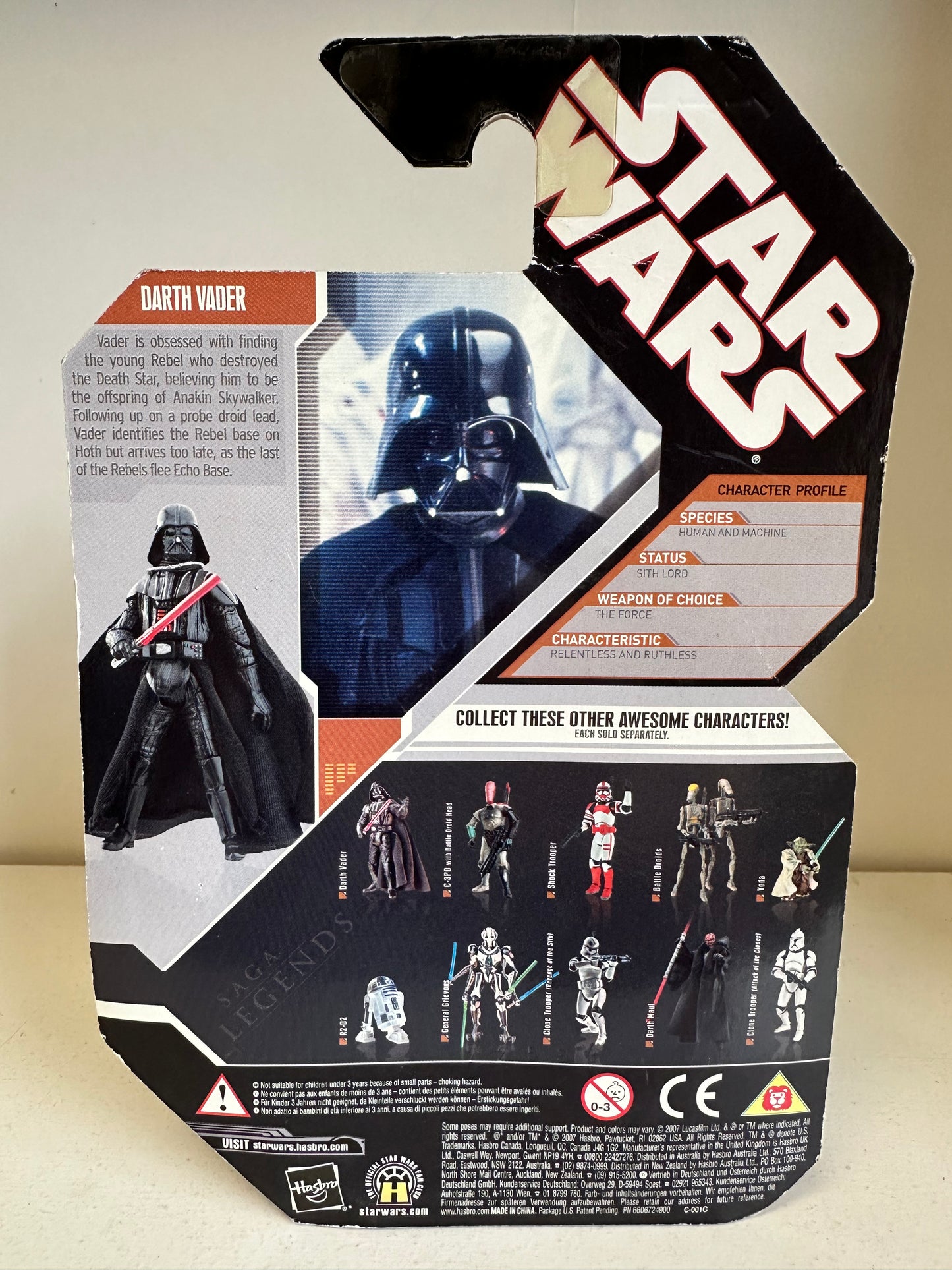 Star Wars 30th Anniversary Darth Vader Saga Legends MOC Sealed Action Figure