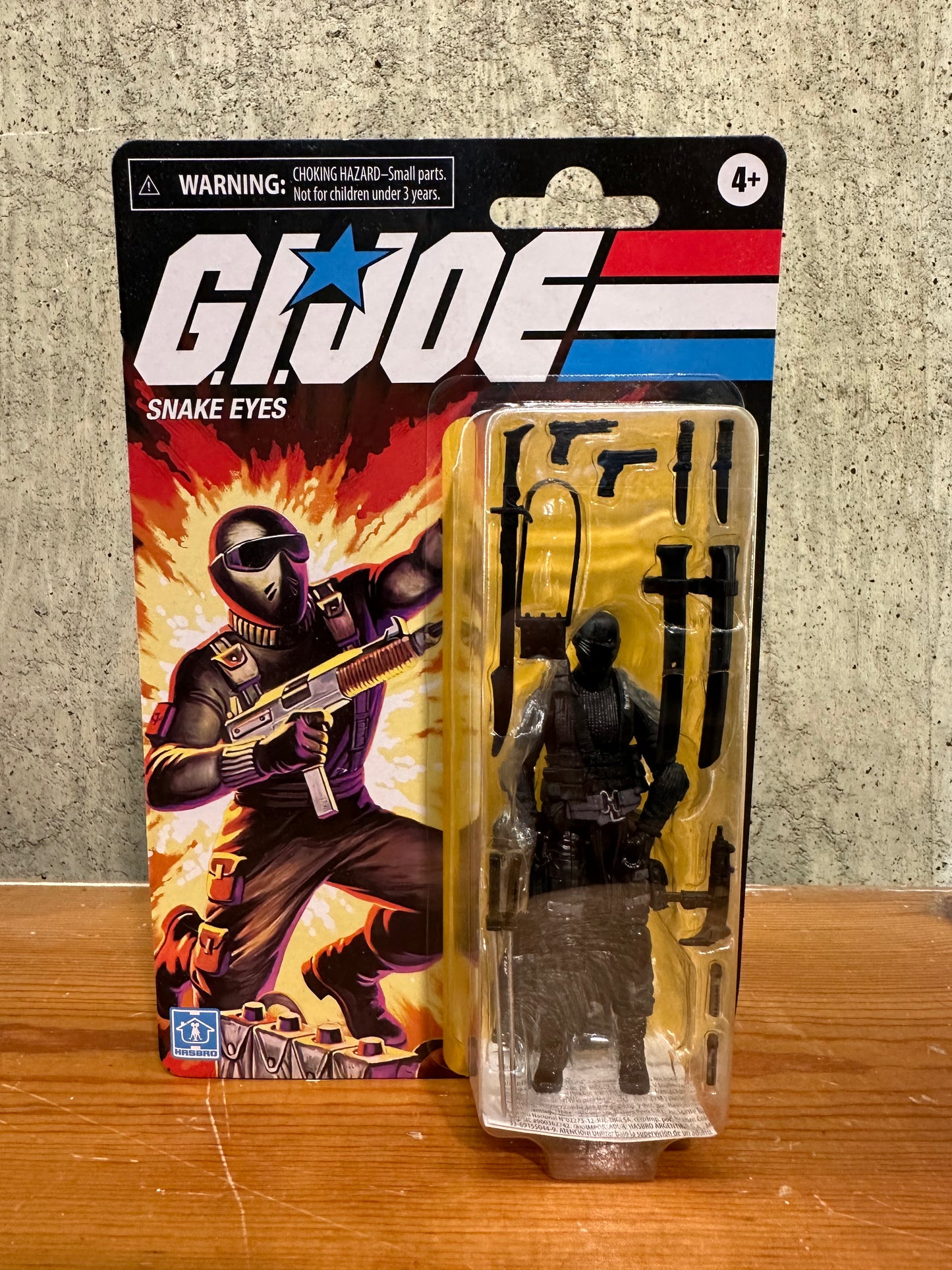 Snake Eyes Retro Walmart GI Joe Reissue MoC Axrion Figure Toy