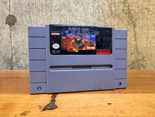 Populous SNES Super Nintendo. Video Game