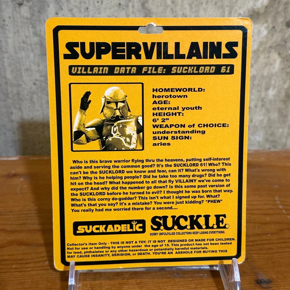 Sucklord 61 Suckler Suckadelic Vinyl Art Toy
