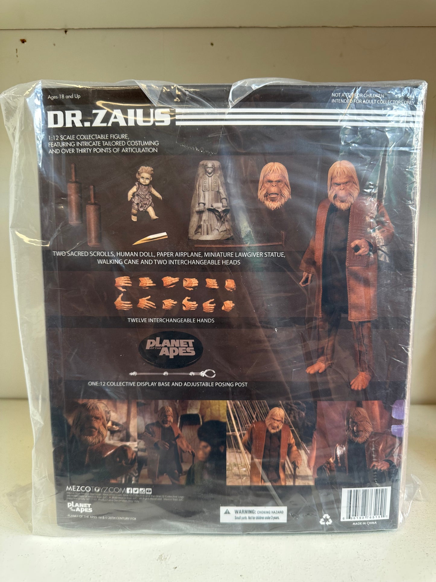 Mezco Planet of the Apes Dr. Zaius MISB