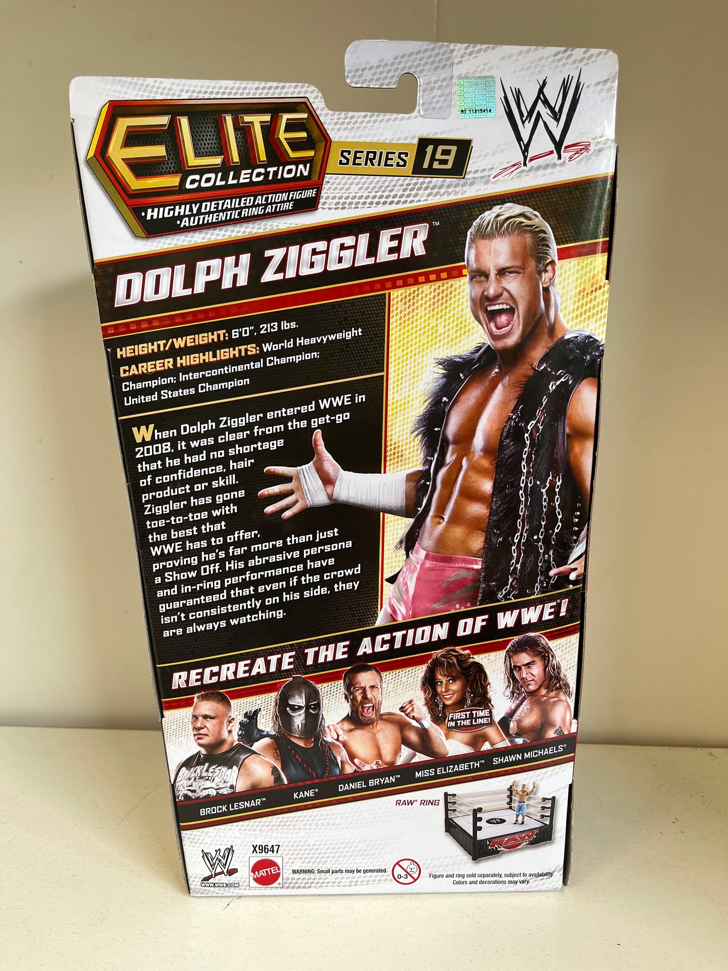 WWE Elite 19 Dolph Ziggler signed