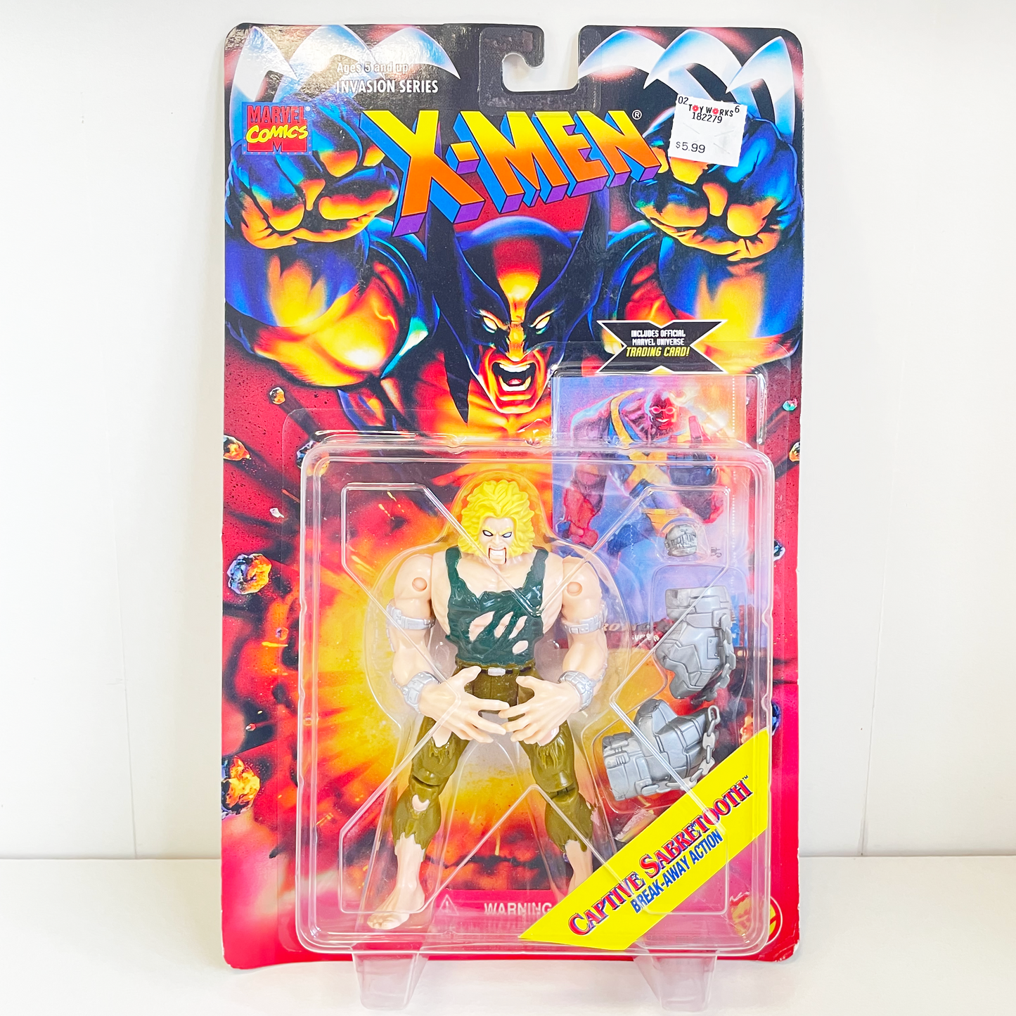 Toybiz X-Men Captive Sabretooth 1995 Marvel