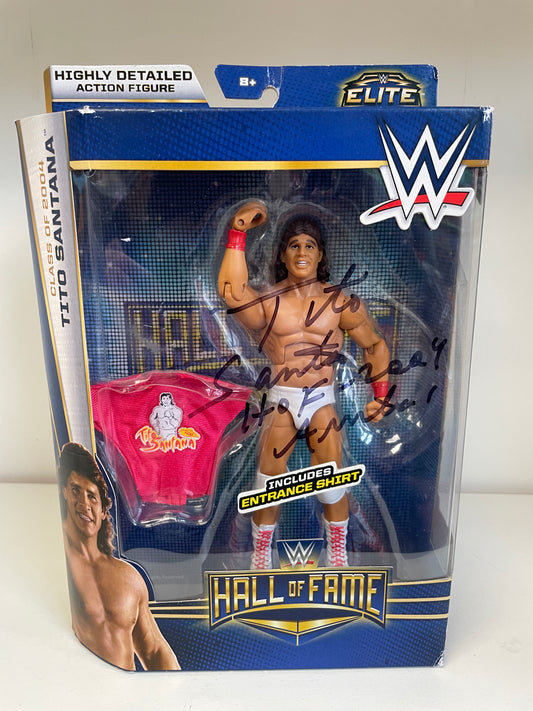 Tito Santana HOF class of 2004 Mattel Elite Autograph