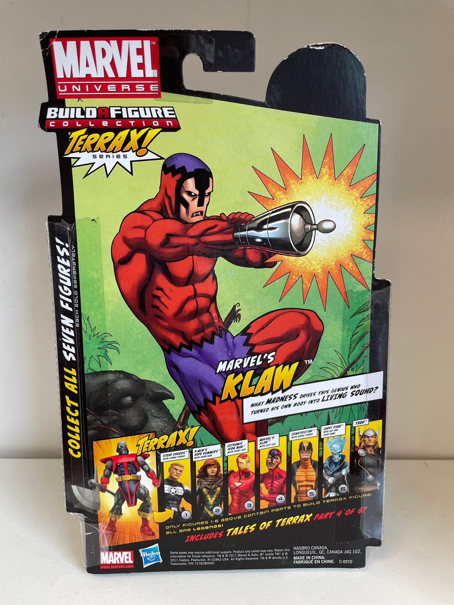 Marvel Legends Klaw MOC Action Figure