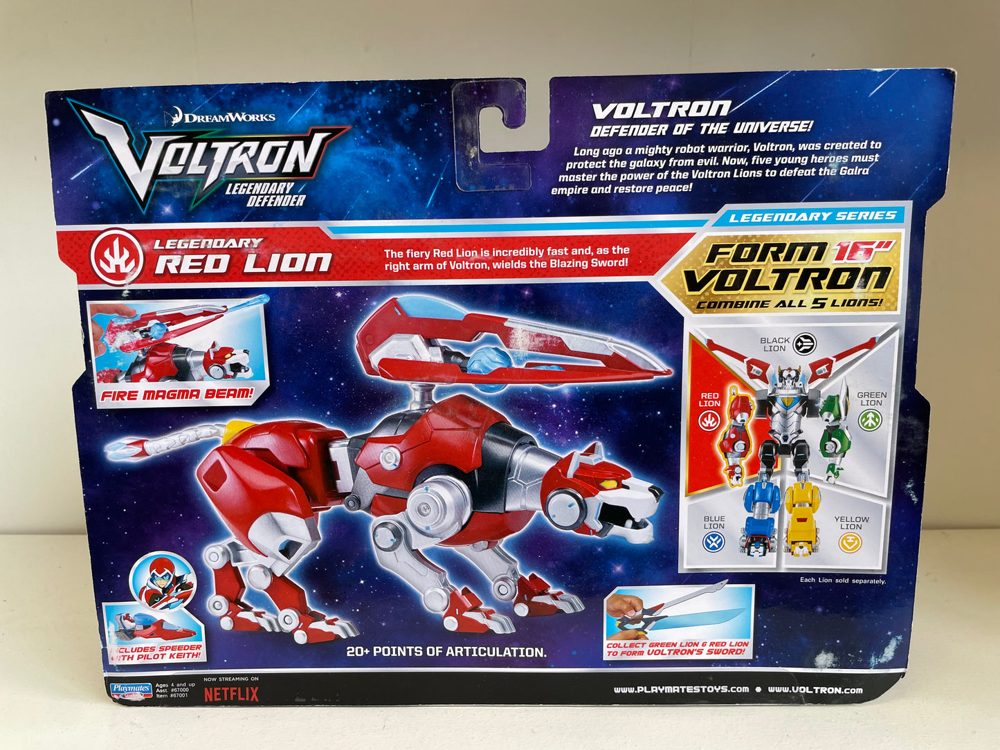 Voltron Dreamworks Netflix Series Legendary Red Lion Sealed
