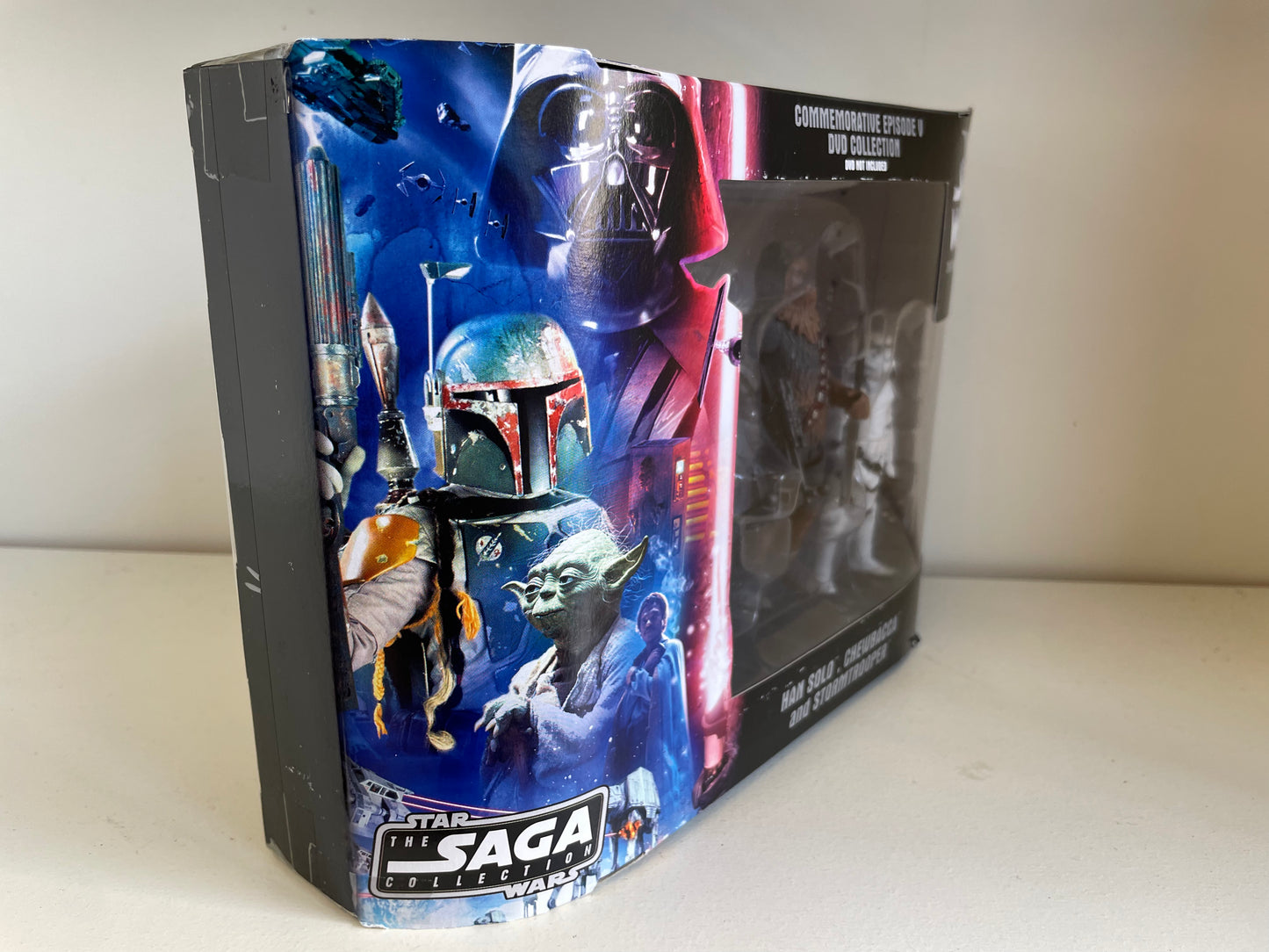 Star Wars Saga Collection Commorative 3 Pack Cloud City Han Solo Chewbacca Stormtrooper