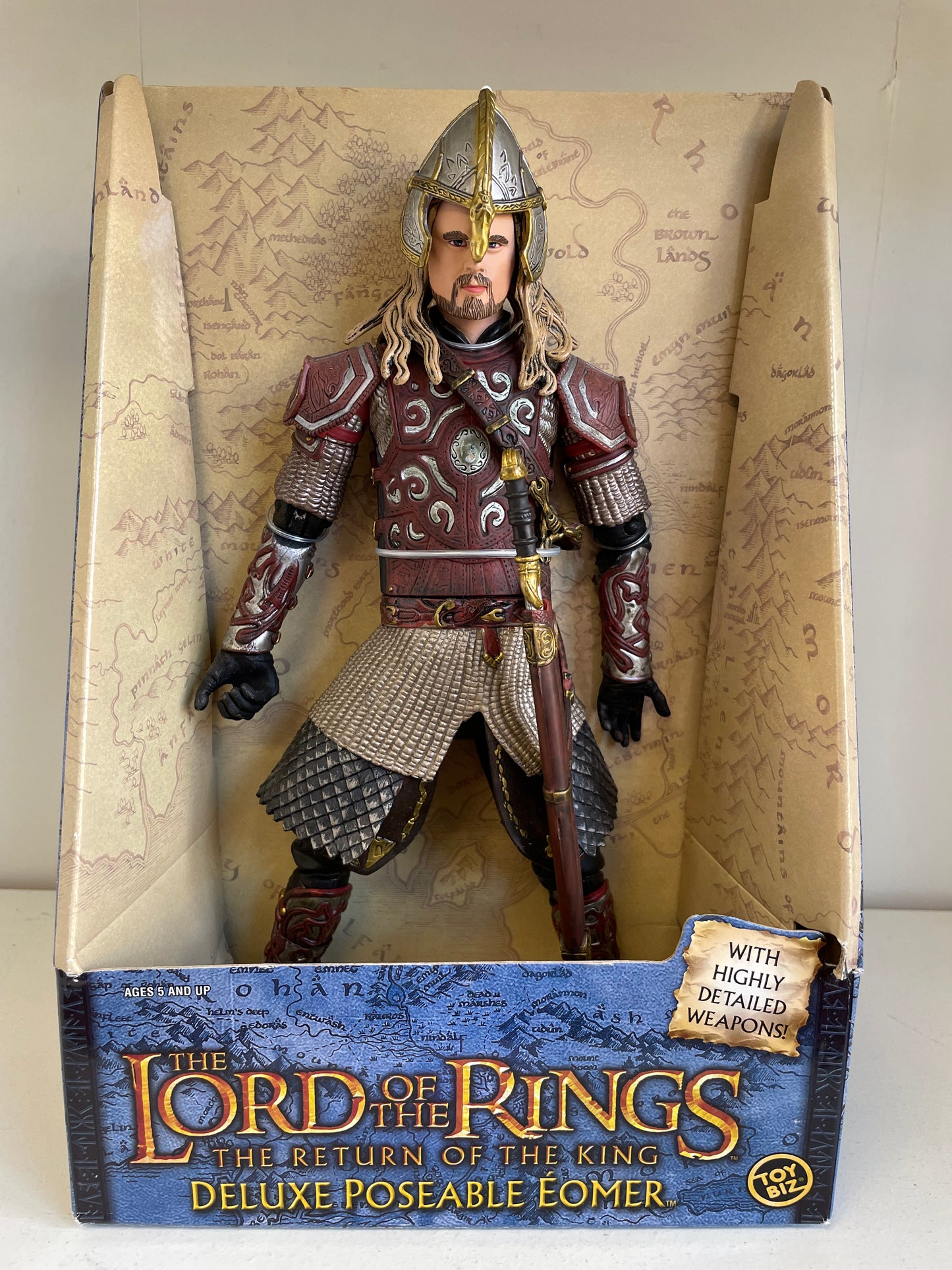 Lord of the Rings Deluxe Poseable Eomer Return of the Kind 10” Action Figure LOTR