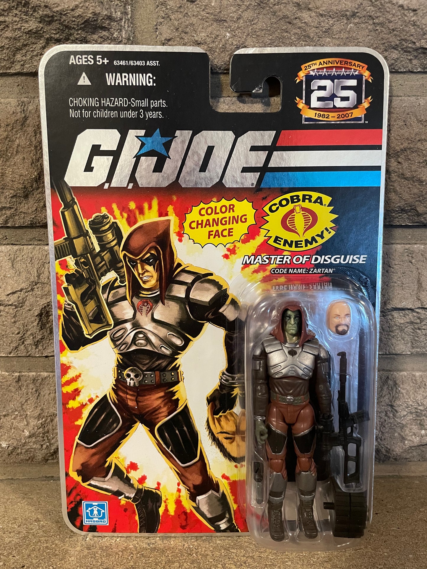 G.I. Joe 25th Anniversary Zartan Foil Care MOC