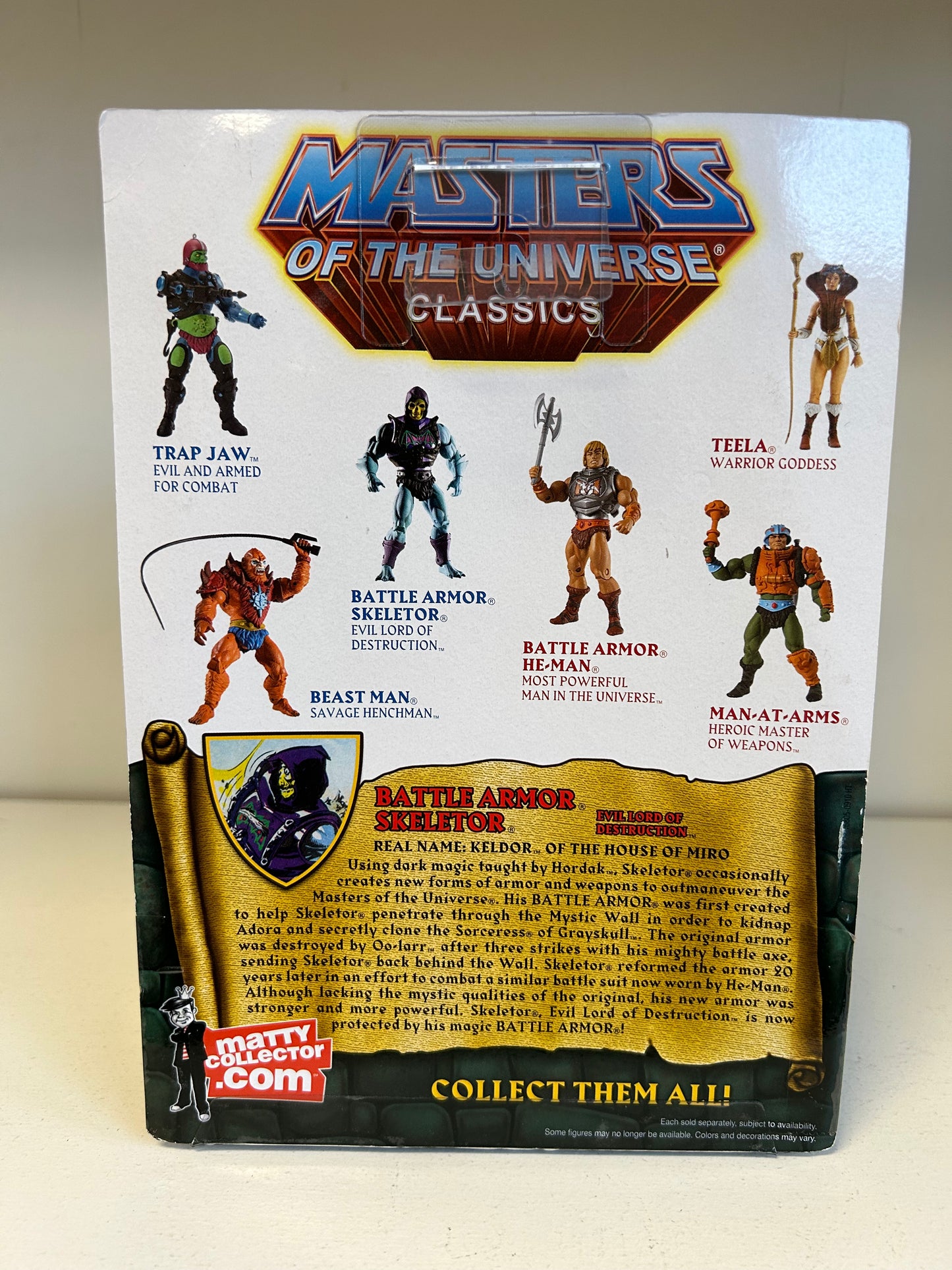 MOTUC Battle Armor Skeletor MISB He-Man MOTU Action Figure